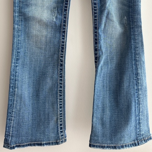 Miss Me Women's Embellished Rhinestone Blue Bootcut Jeans, Size 27 - Picture 4 of 16